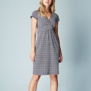 Boden Casual Jersey Dress In Navy Size 4